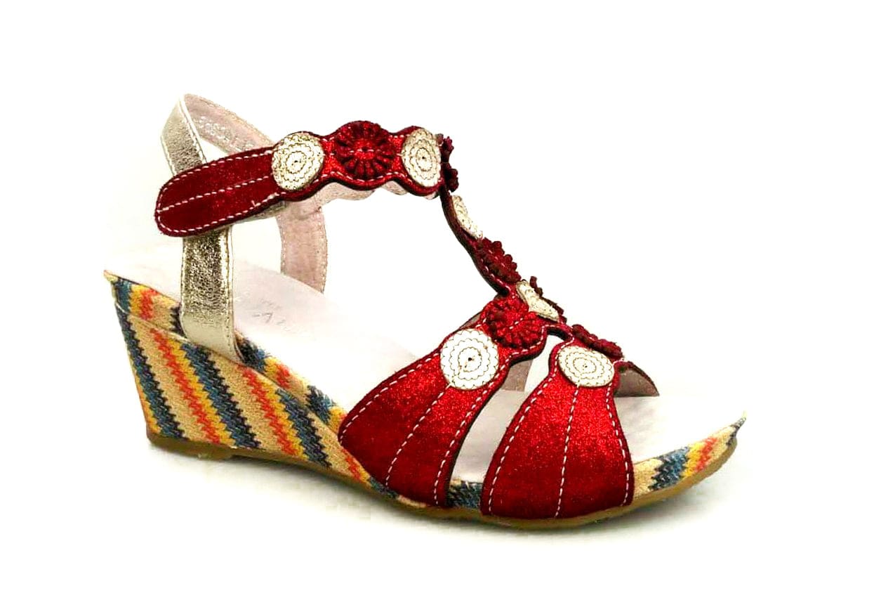 BECNOITO 62 zapatos - 37 / Rojo - Sandalia