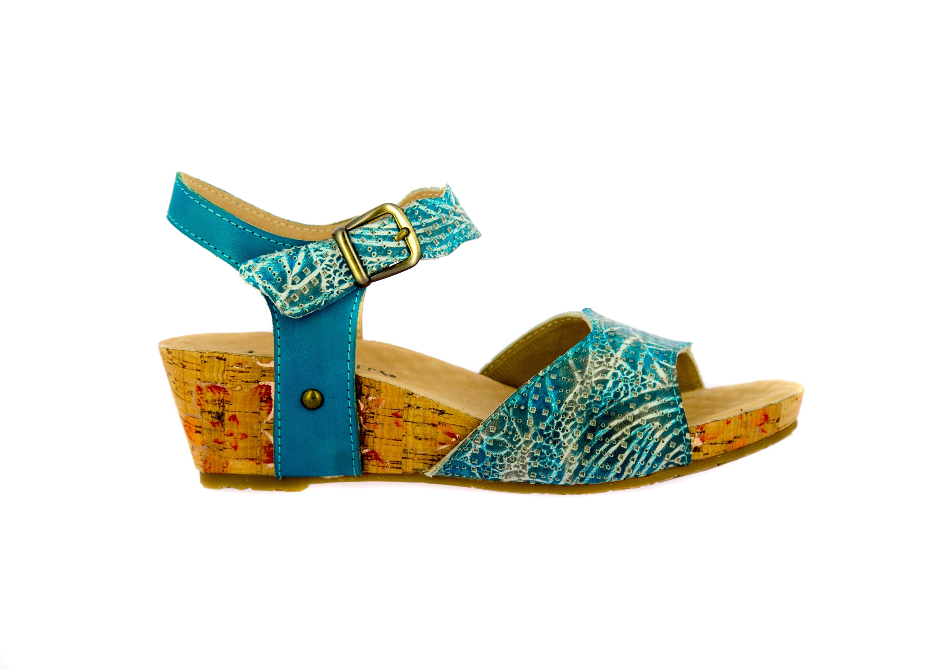 BELINDA 088 shoes - 35 / Turquoise - Sandal