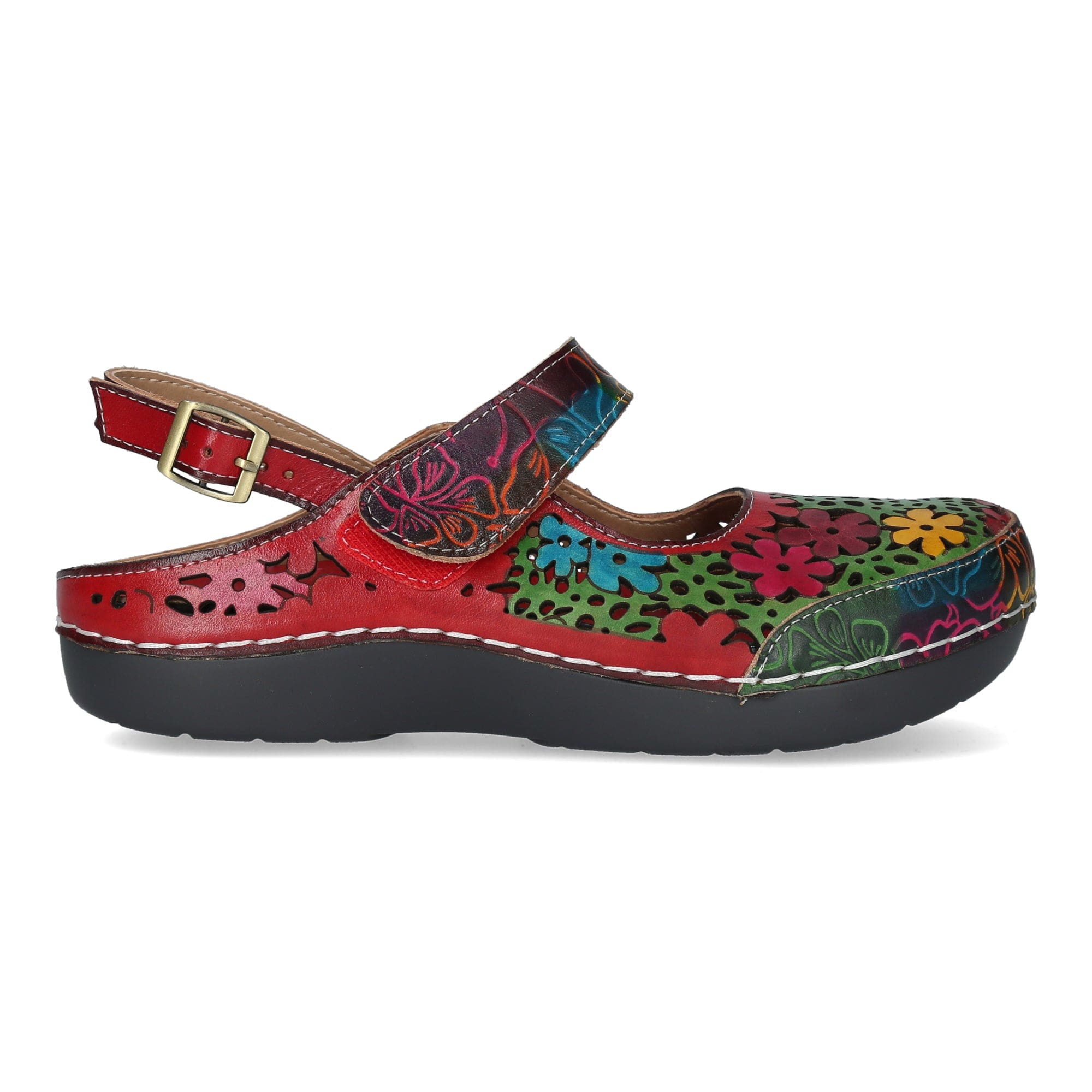 Chaussures BICLLYO 01 Fleur - 35 / Rouge - Sandale