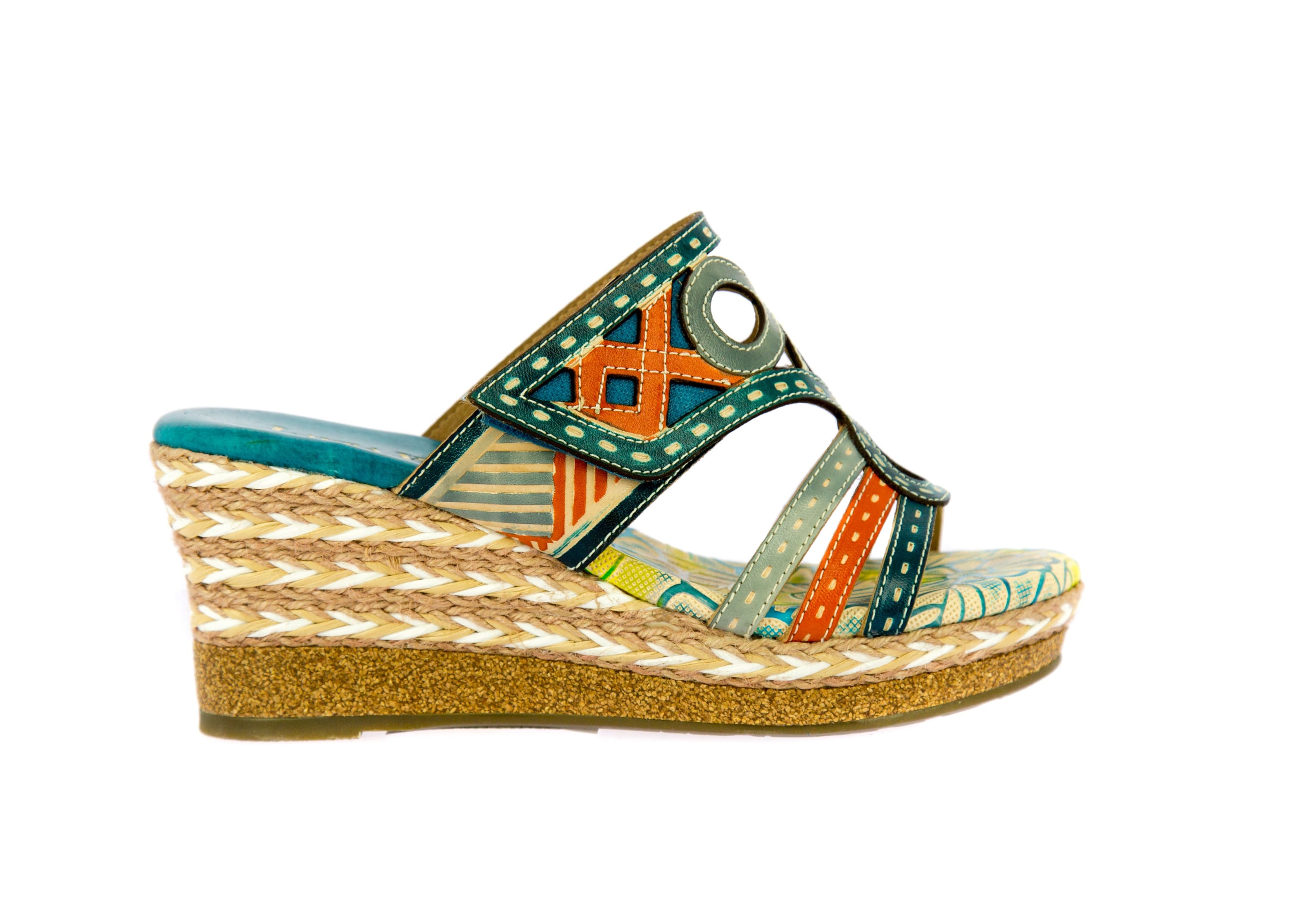 DAUPHIN 02 shoes - 35 / Turquoise - Mule