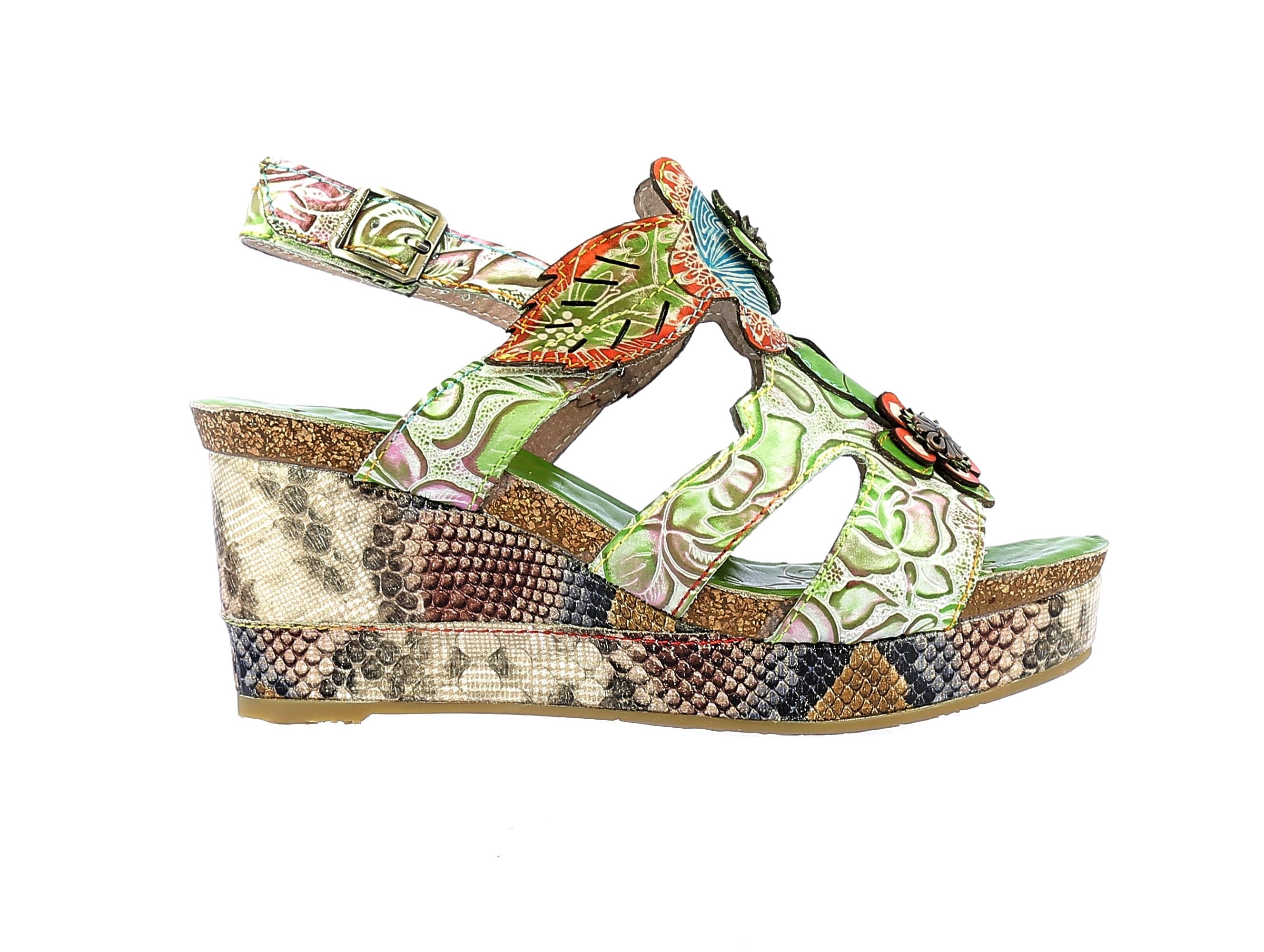 Schuhe HACDEO 03 - 35 / GREEN - Sandale