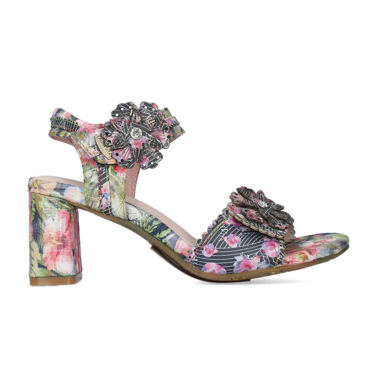 HECO 12 Flower Shoes - 35 / Black - Sandal