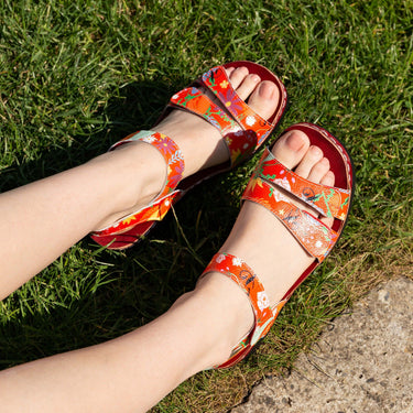 LEXIAO 03 Zapatos Flor - Sandalia