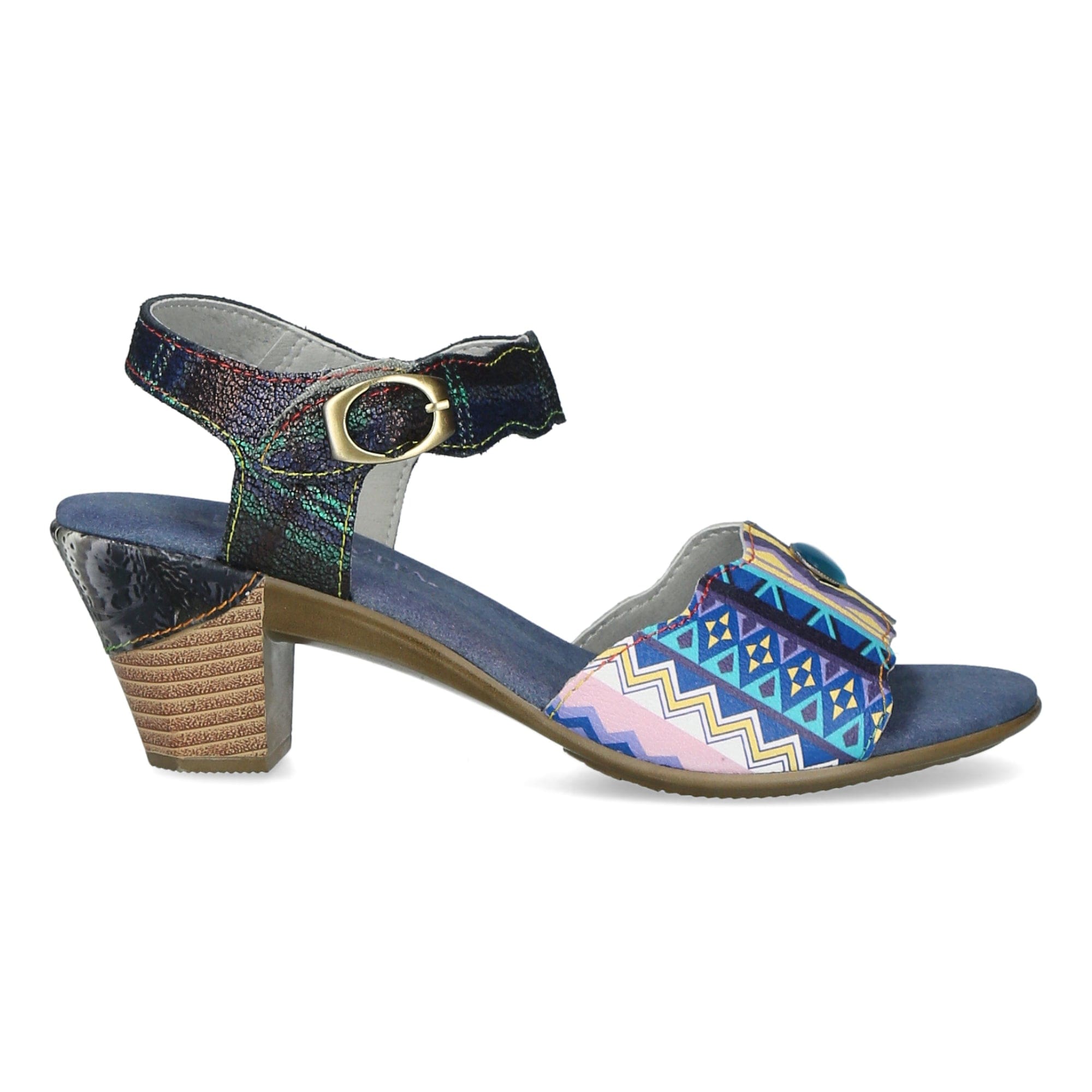 Shoes SL3063-2A - 35 / Blue and Yellow Multi - Sandal