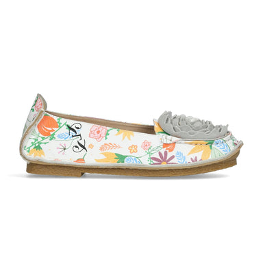 VIVIANE Flower Shoes - 35 / White - Ballerina