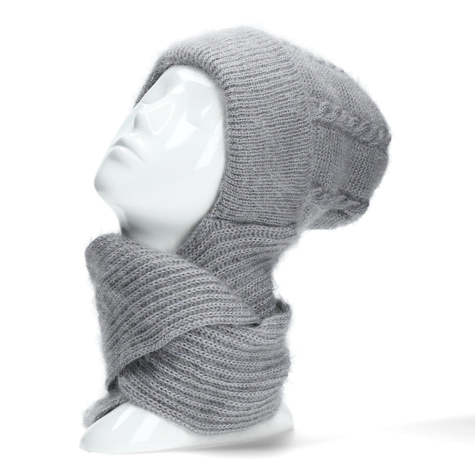 Exclusivity Hooded Scarf - Grey - Hats