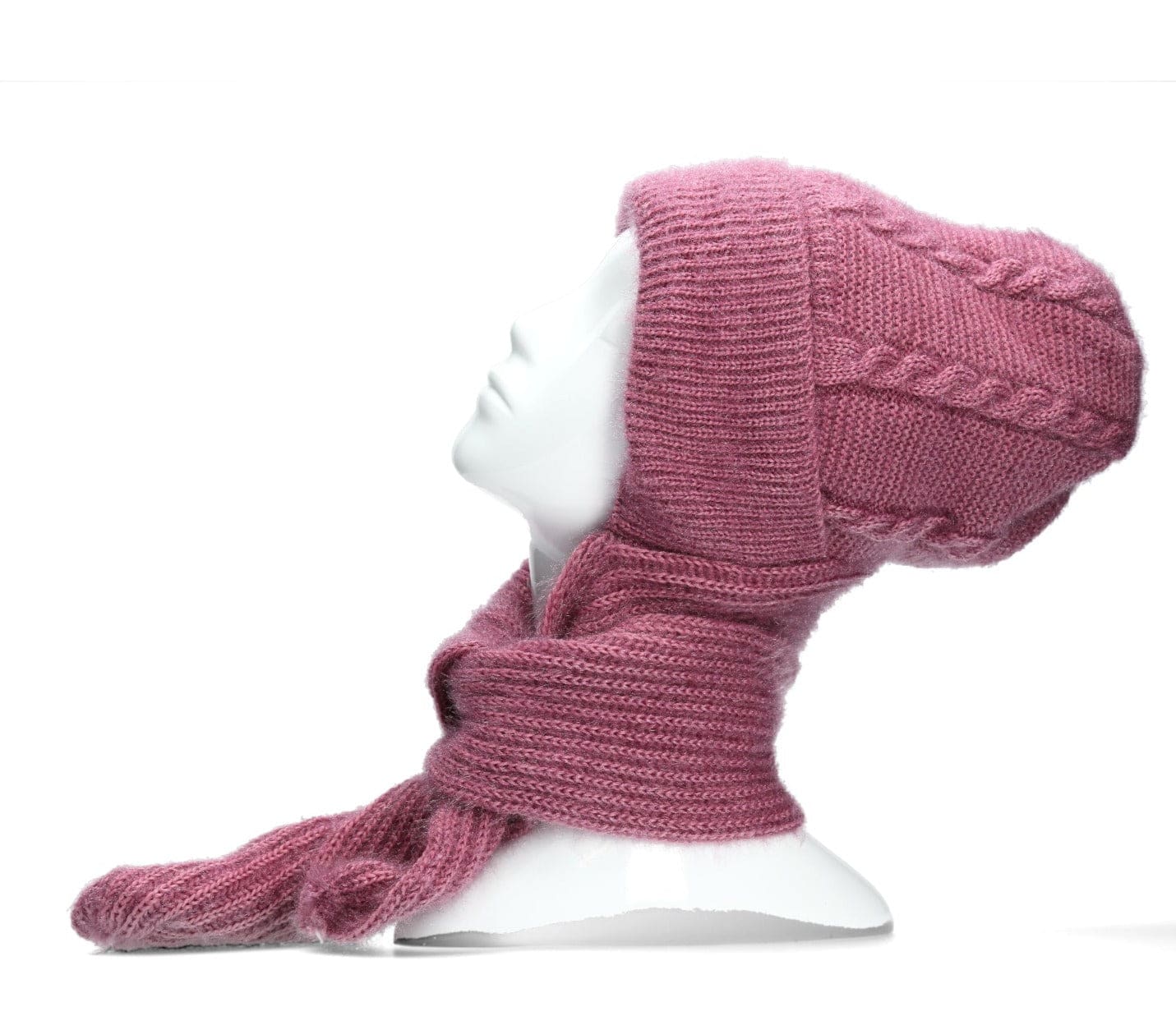 Exclusivity Hooded Scarf - Pink - Hats