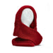 Sciarpa esclusiva con cappuccio - Rosso - Cappelli