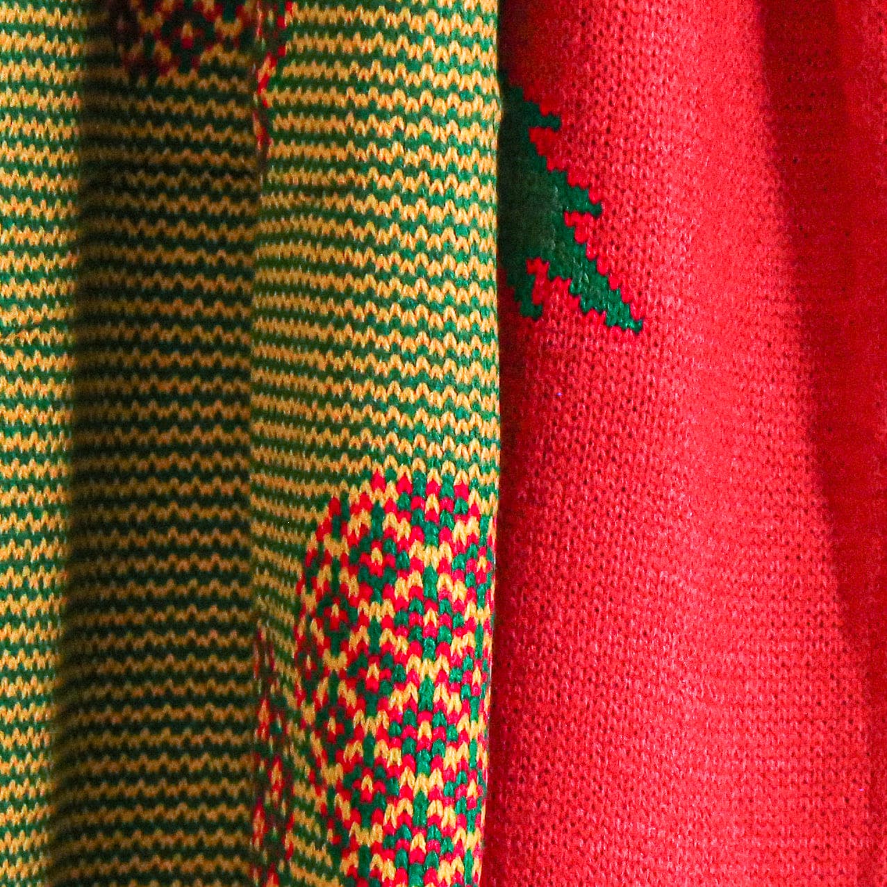 Tørklæde med ananas - Rød - Tørklæde