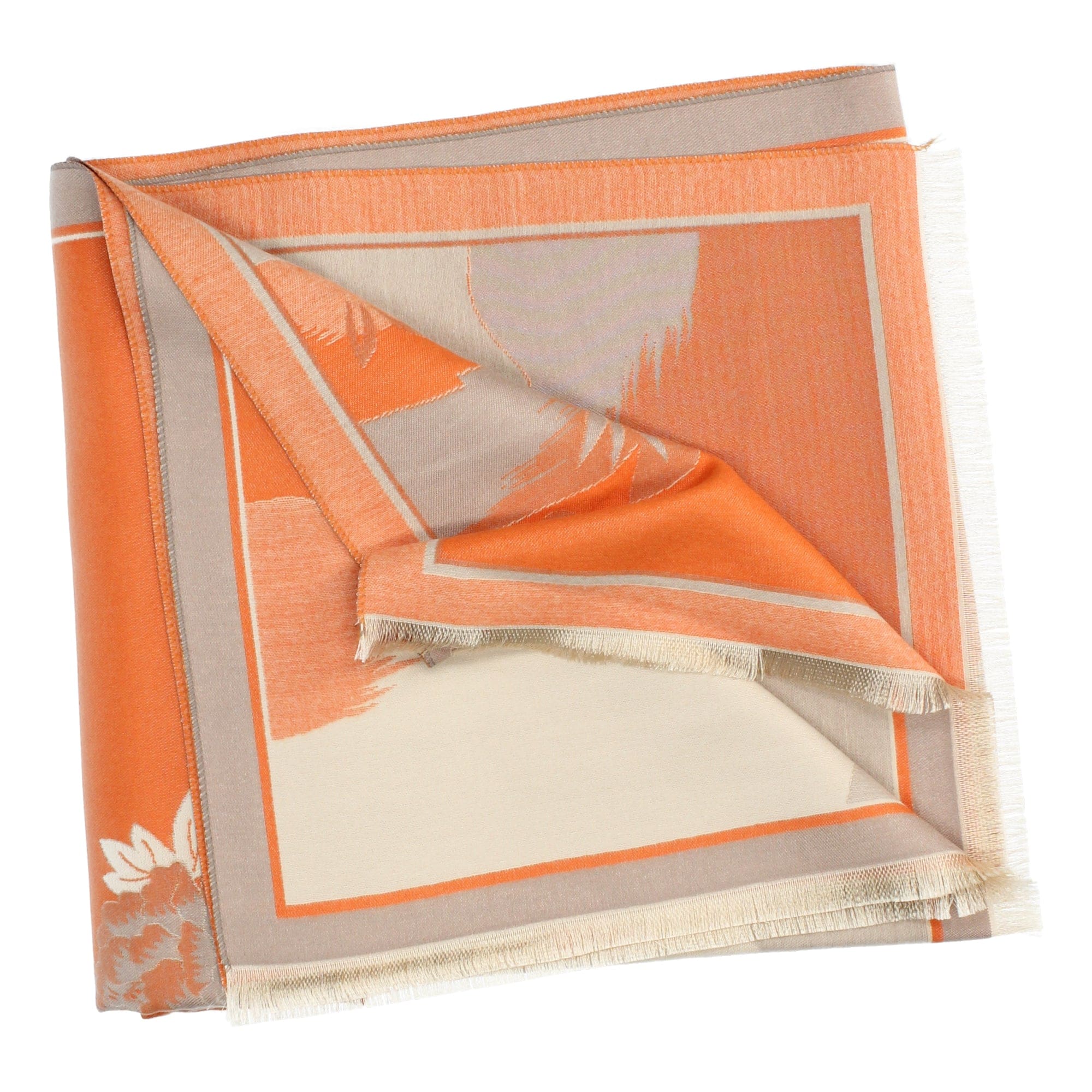 Bamboo Scarf - Orange - shawl