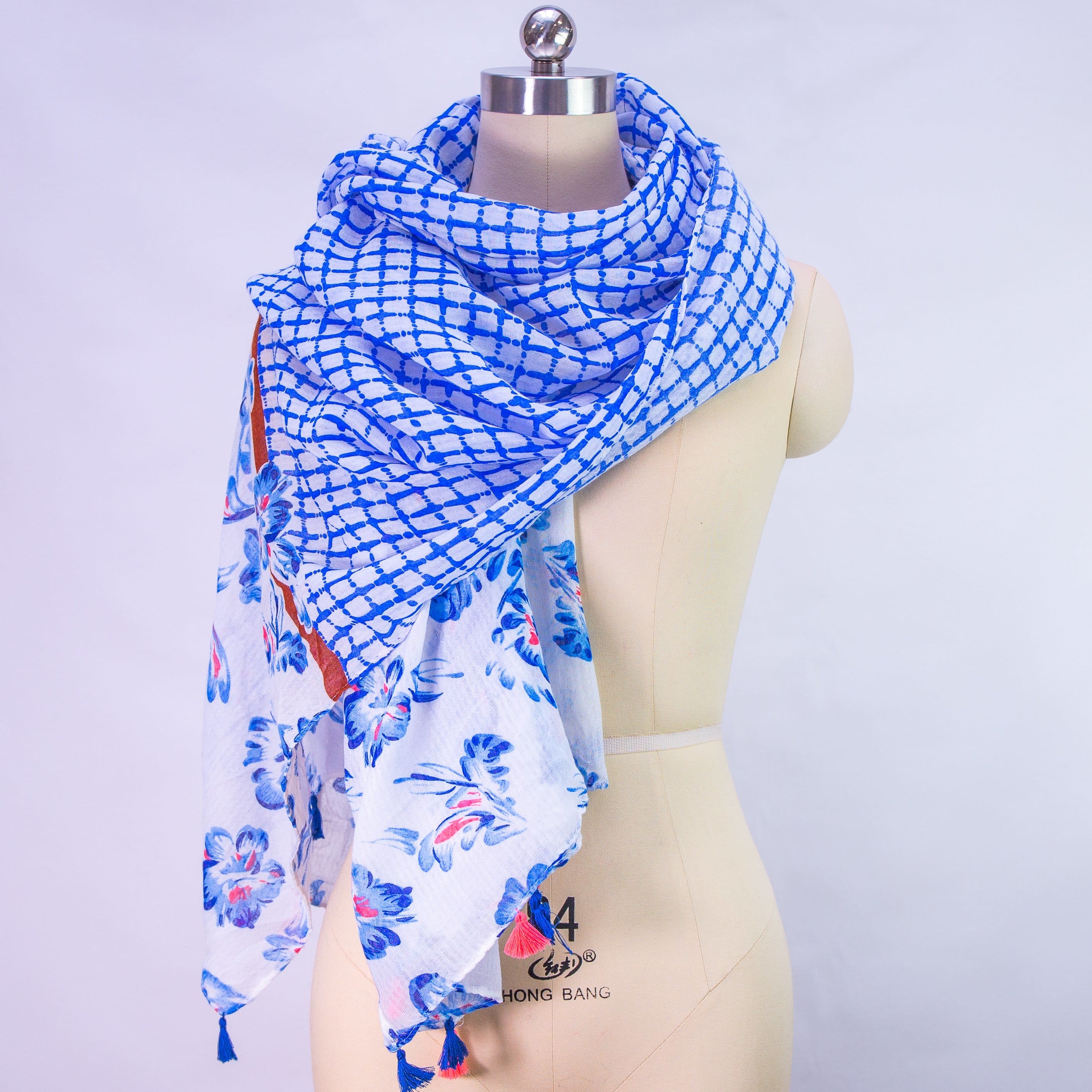 shawl Breschia - Blue - shawl