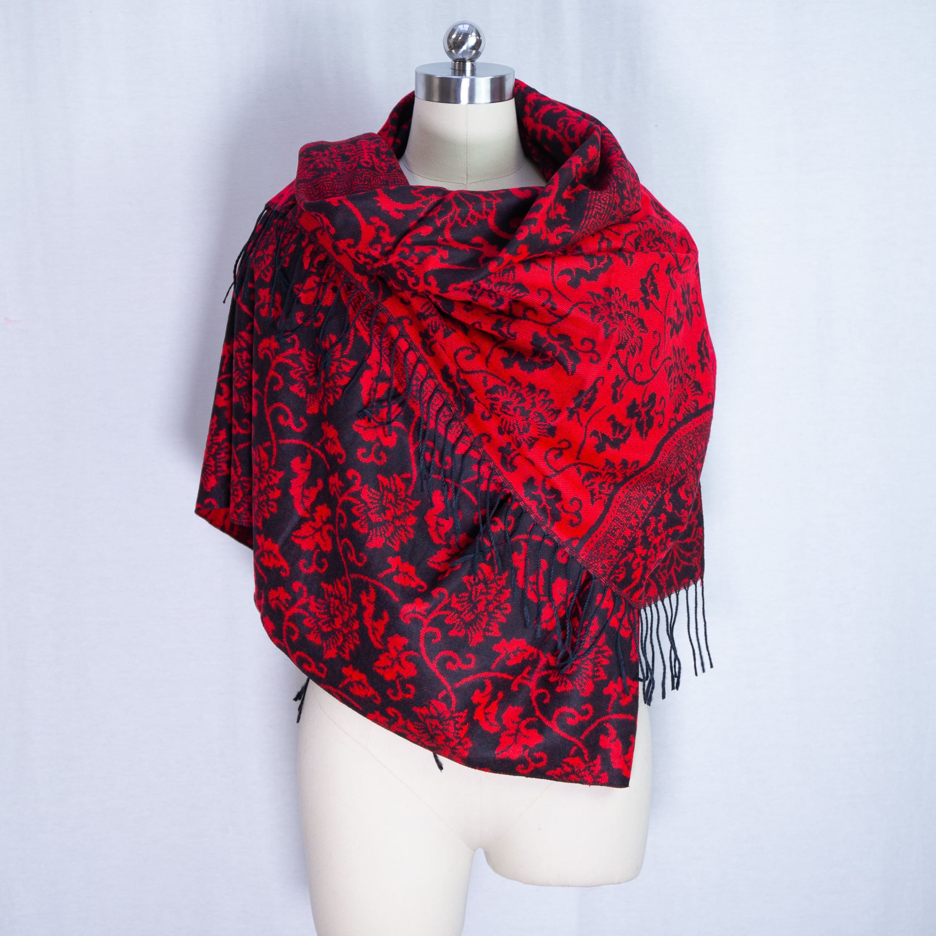 Large shawl cashmere pashmina - Black - shawl