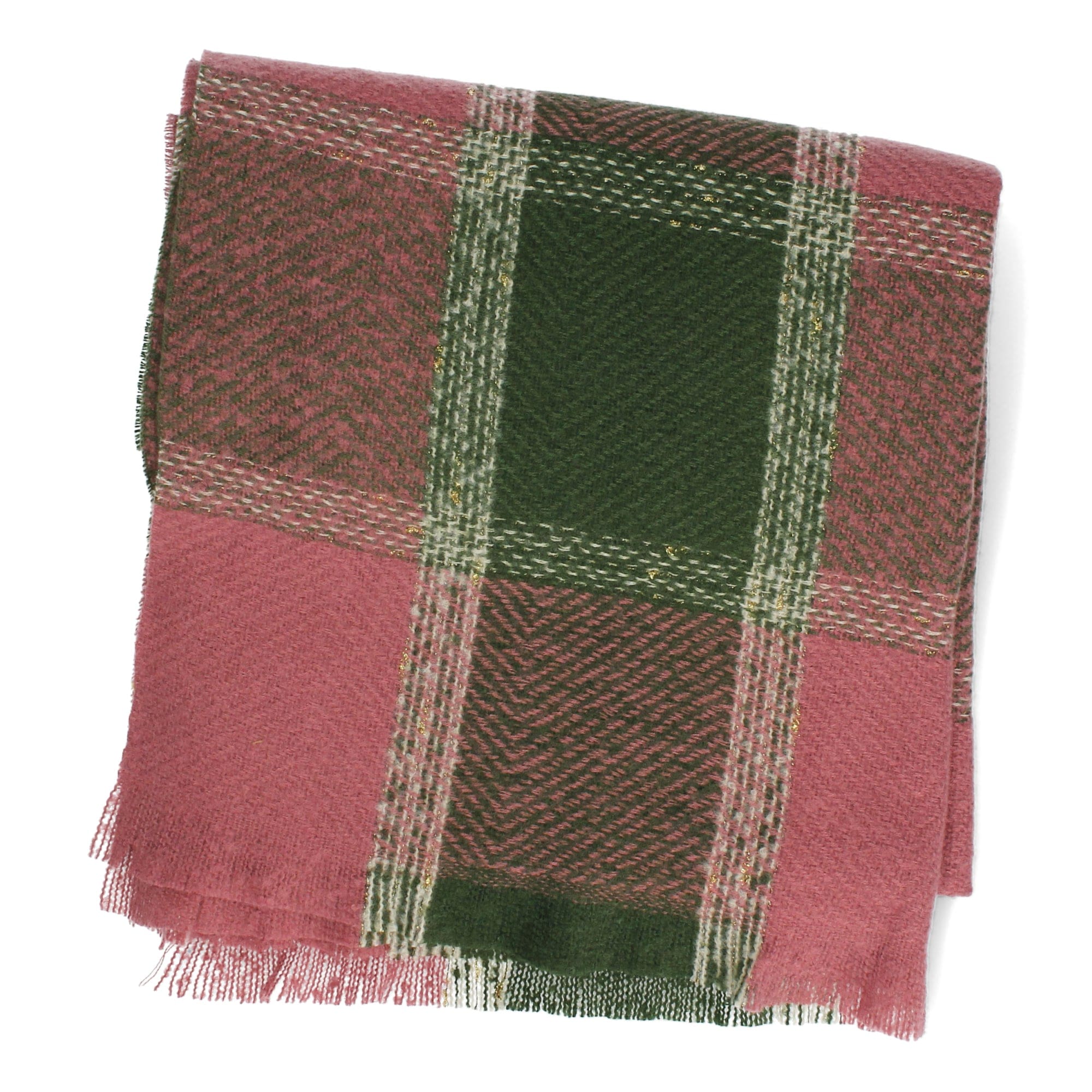 Sjaal met dubbele knopen - Pruim - Sjaal