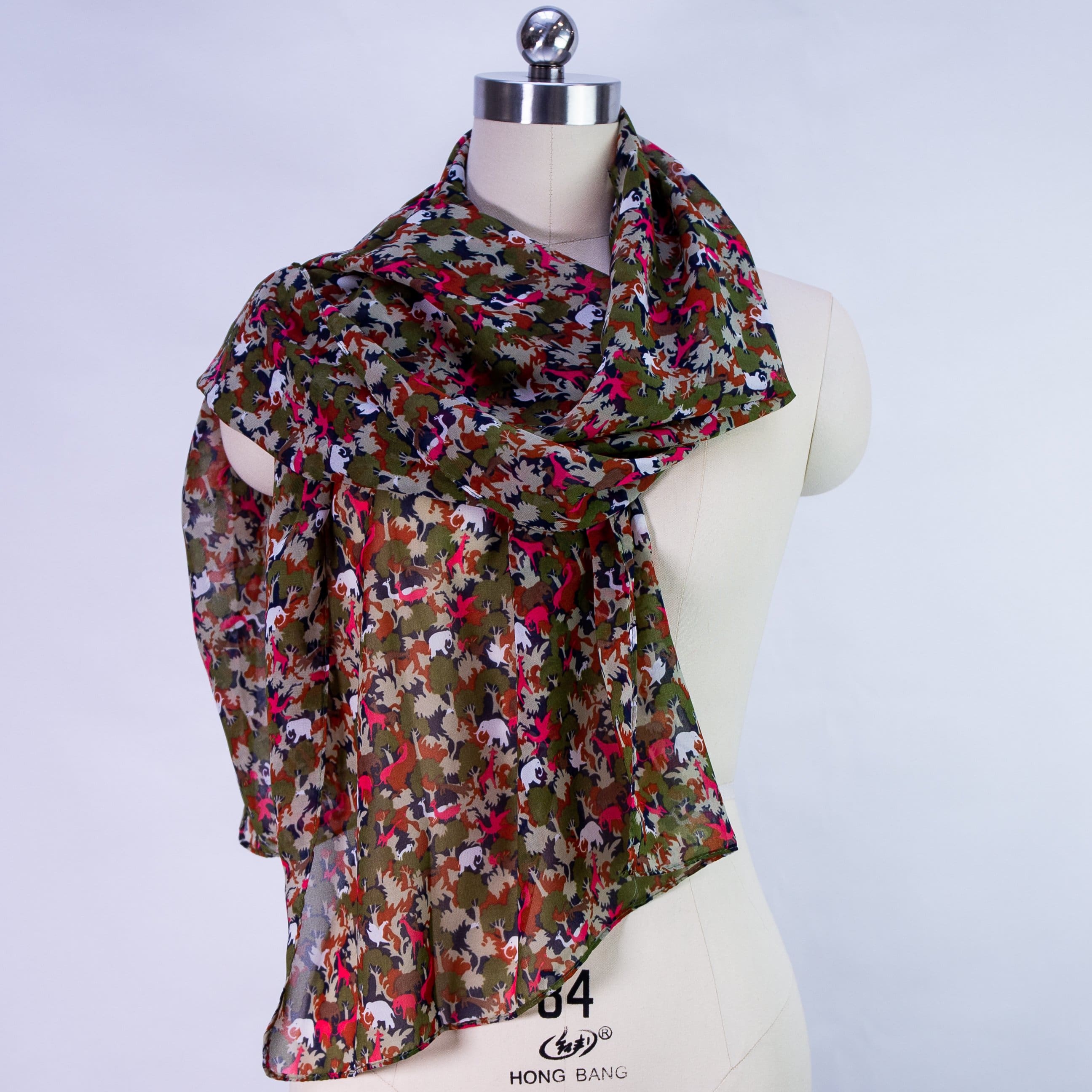 shawl Vaporeux Lucie - Khaki - shawl