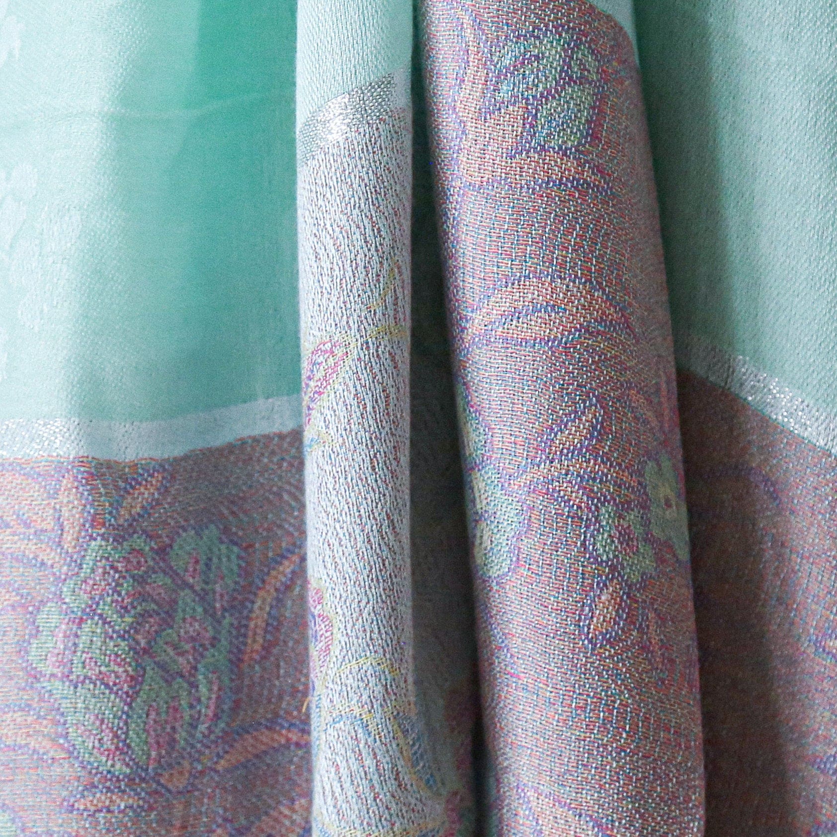 shawl Marguerite de France - Green - shawl