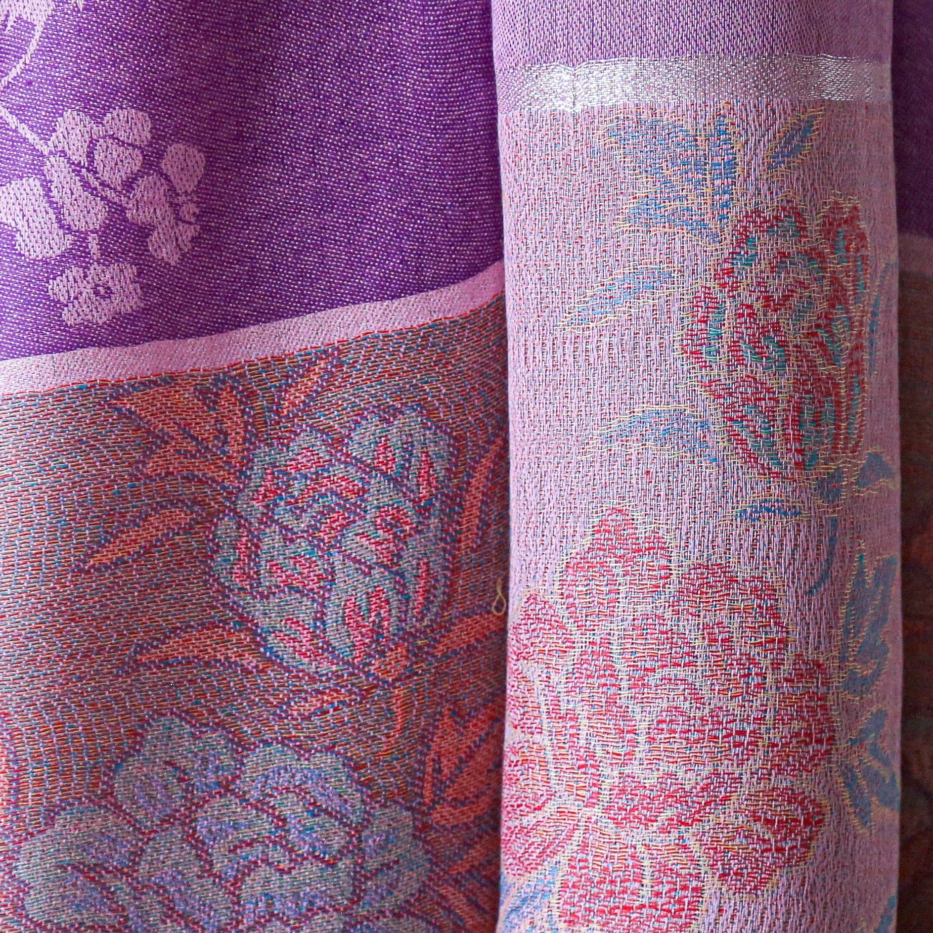 shawl Marguerite de France - Violet - shawl