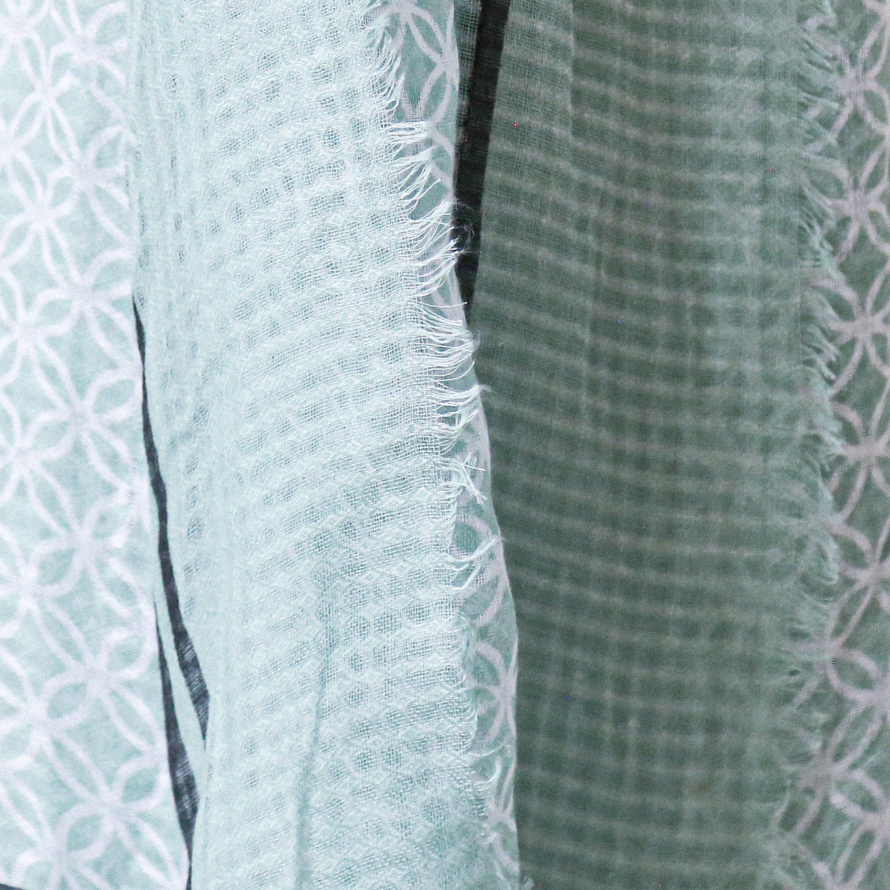 shawl Martine - Water green - shawl