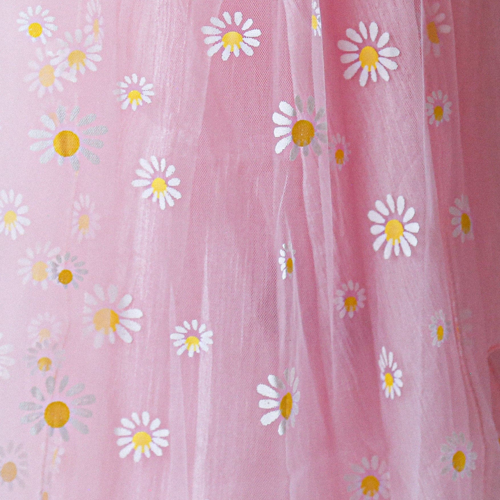 shawl Organza Marguerite - Pale Pink - shawl