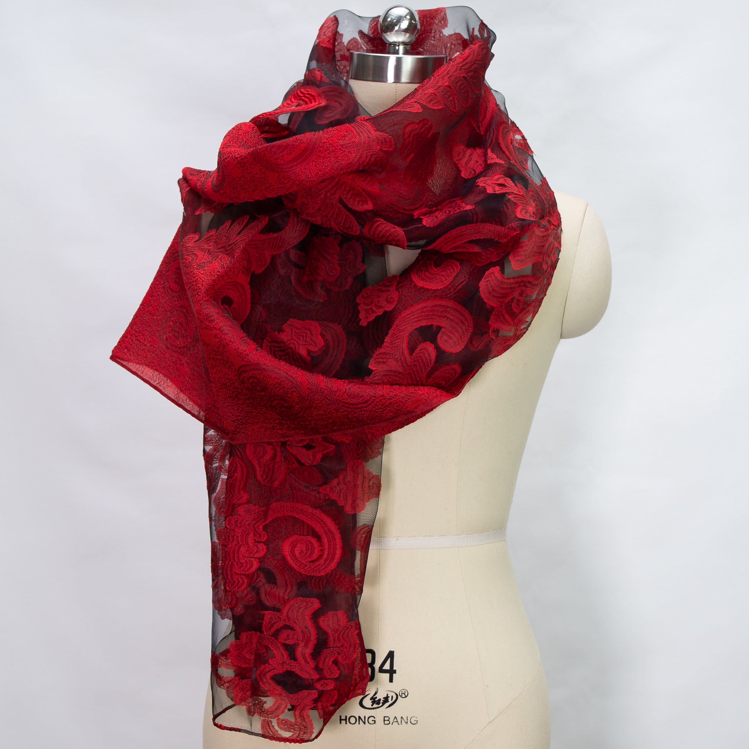 shawl Organza Ocana - Red - shawl