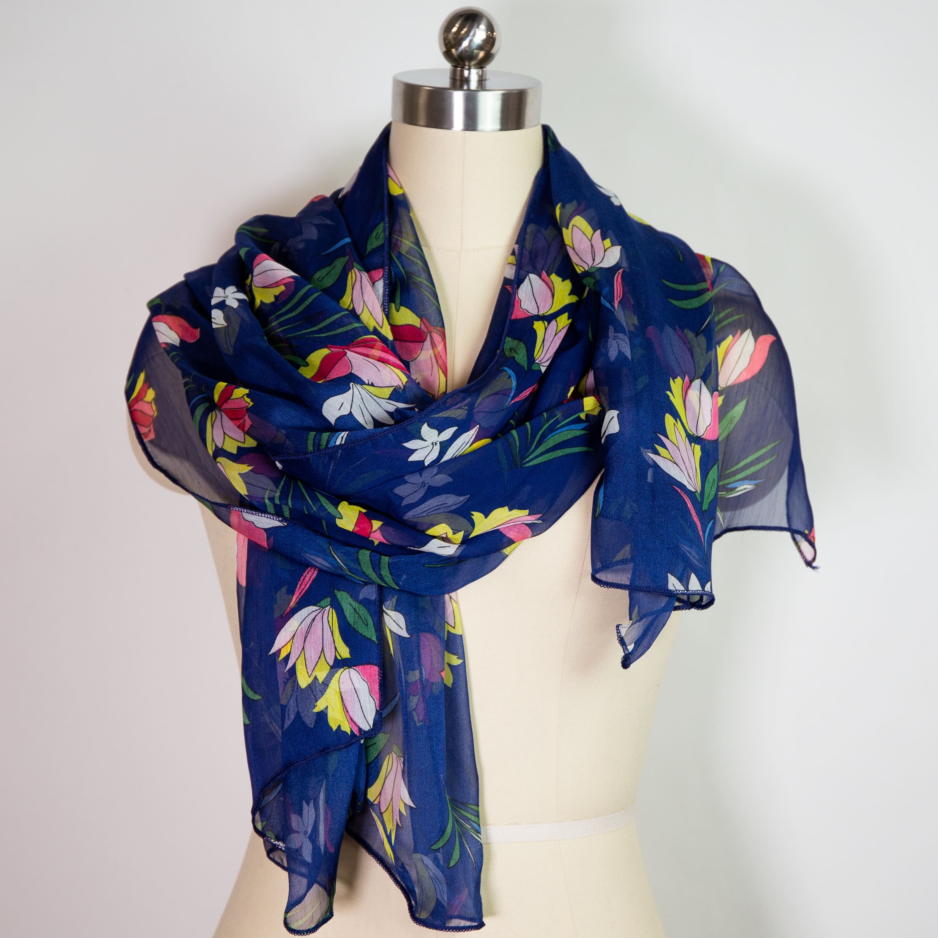shawl Pia - Navy blue - shawl