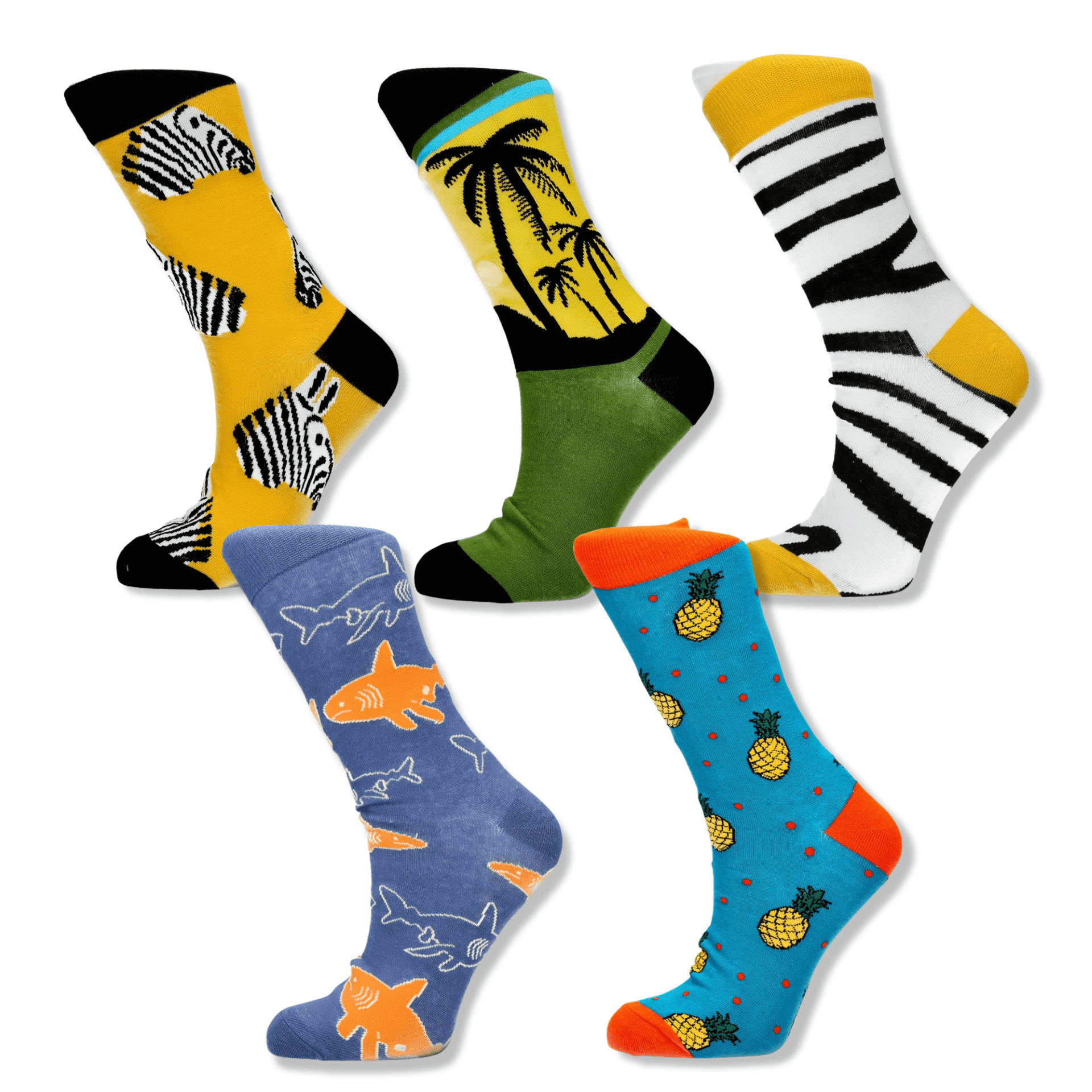 Pack of 5 pairs of socks - Animals