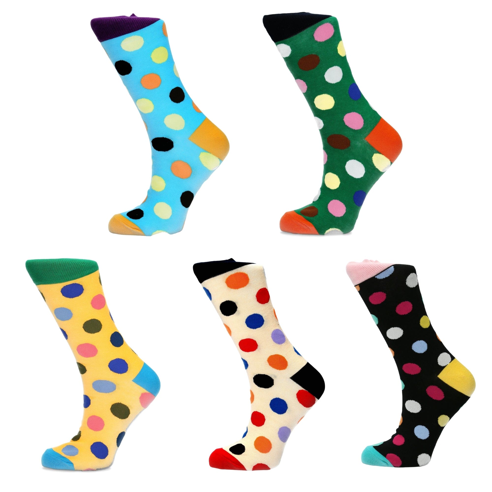 Set van 5 paar sokken - Polka Dots