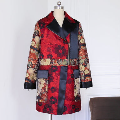 Zeus red patchwork coat Studio - Coats and jackets