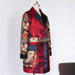 Cappotto patchwork rosso Zeus Studio - Cappotti e giacche