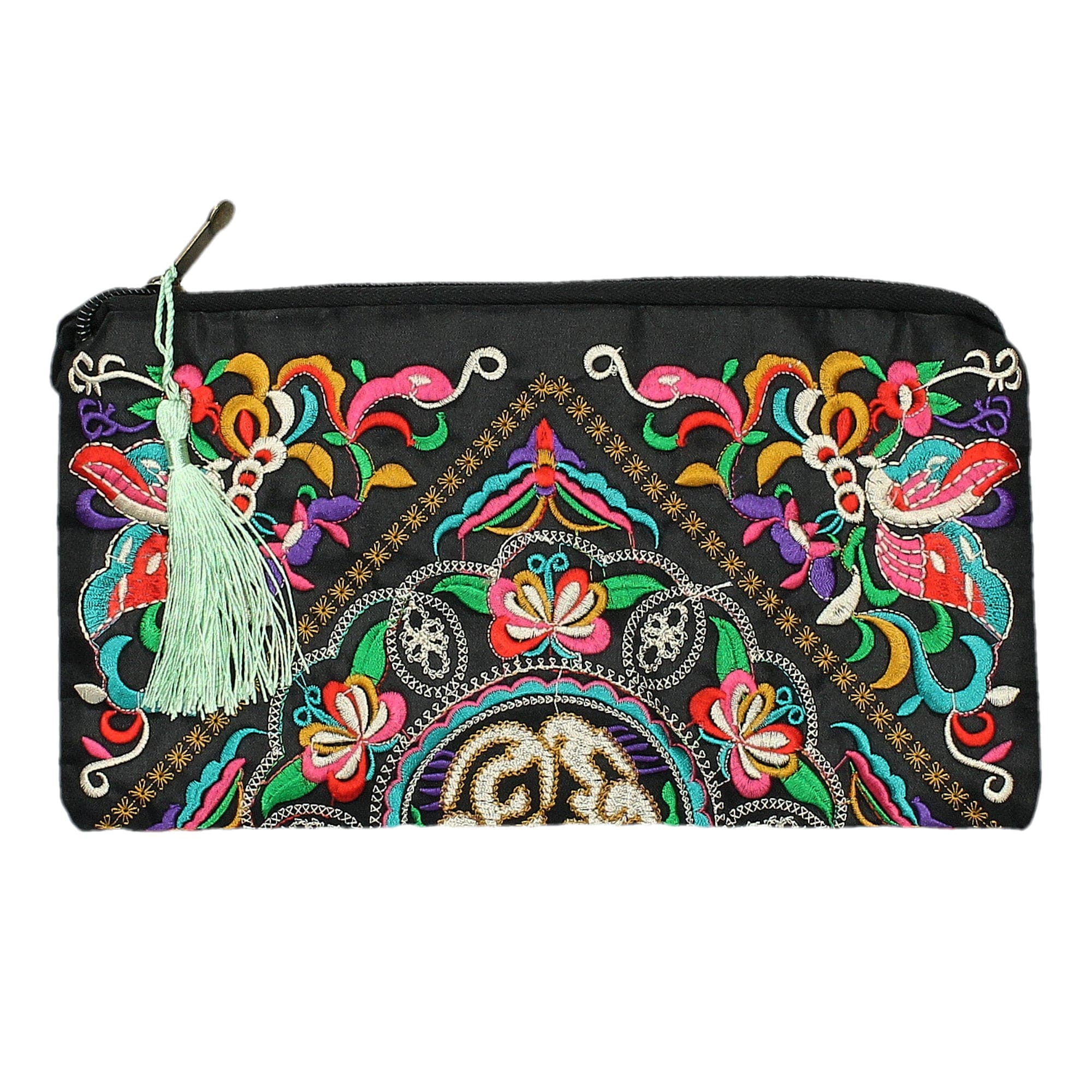 Walbert Embroidered Pouch - Anise - Bag