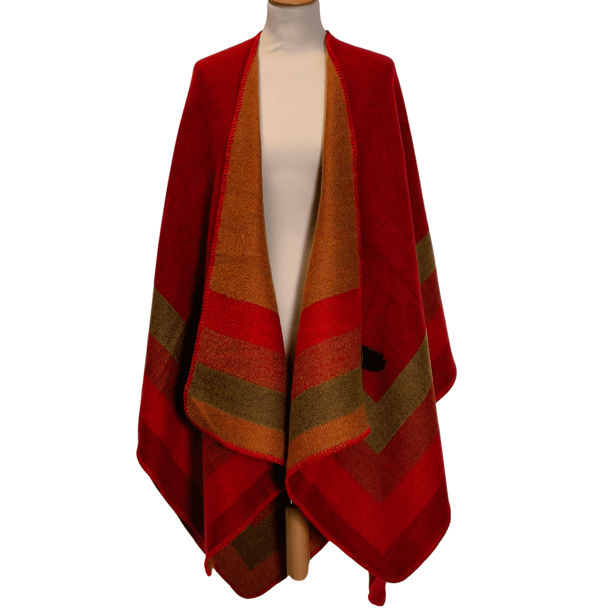 Poncho Auby - Orange - shawl