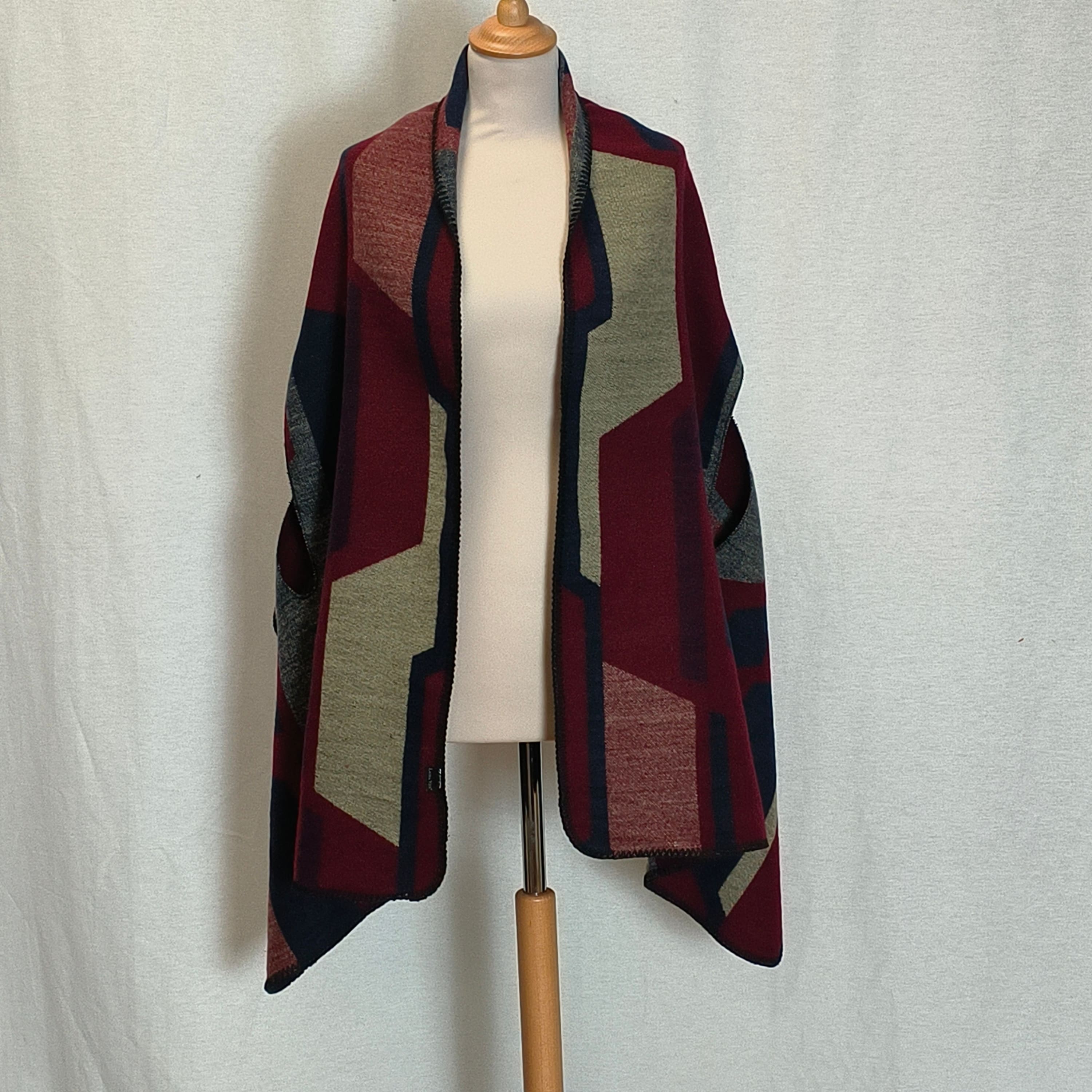 Poncho Datura - Bordeaux - shawl