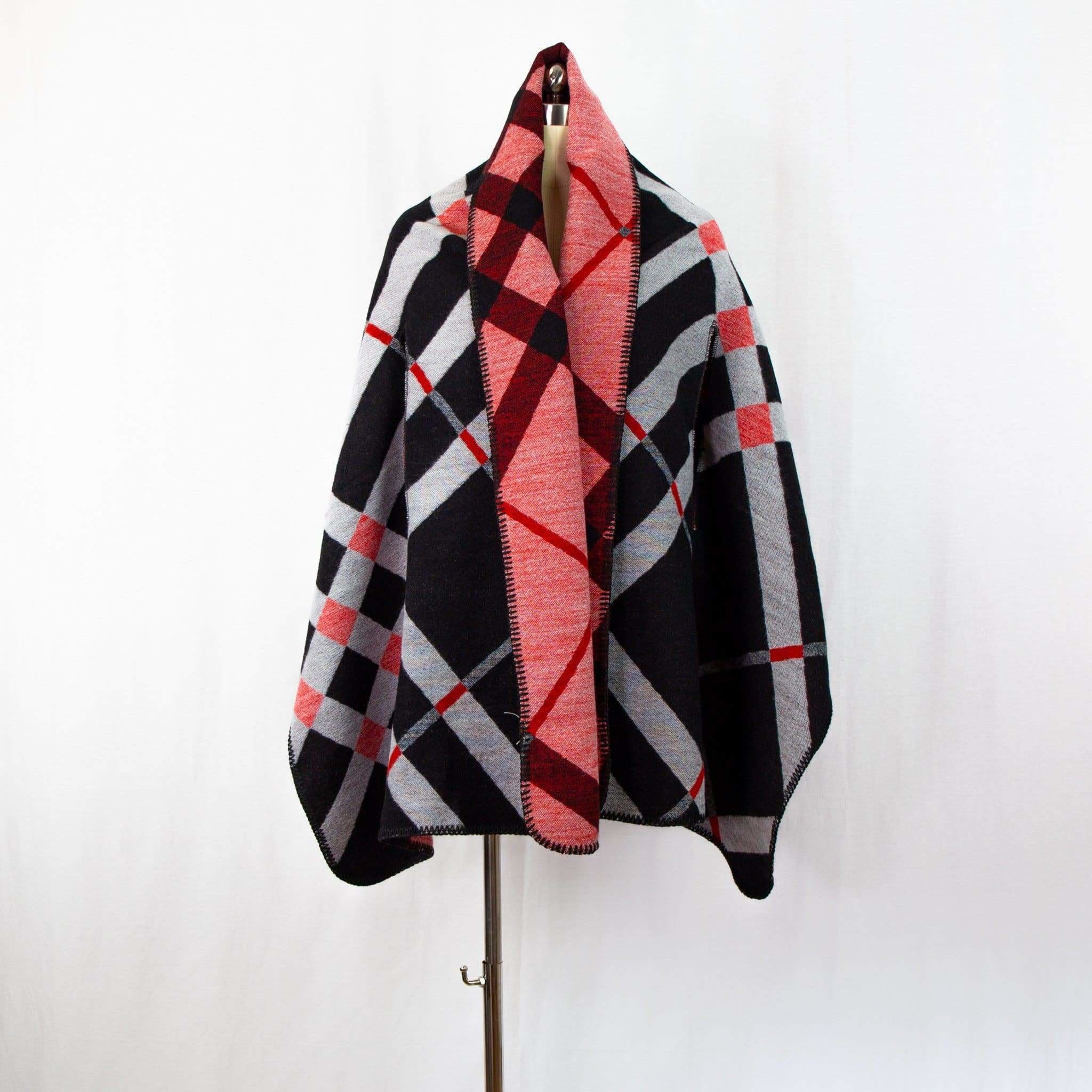 Poncho Datura - Zwart - Sjaal