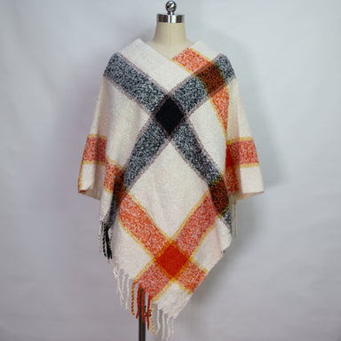 Poncho Jess - Bianco - Sciarpa