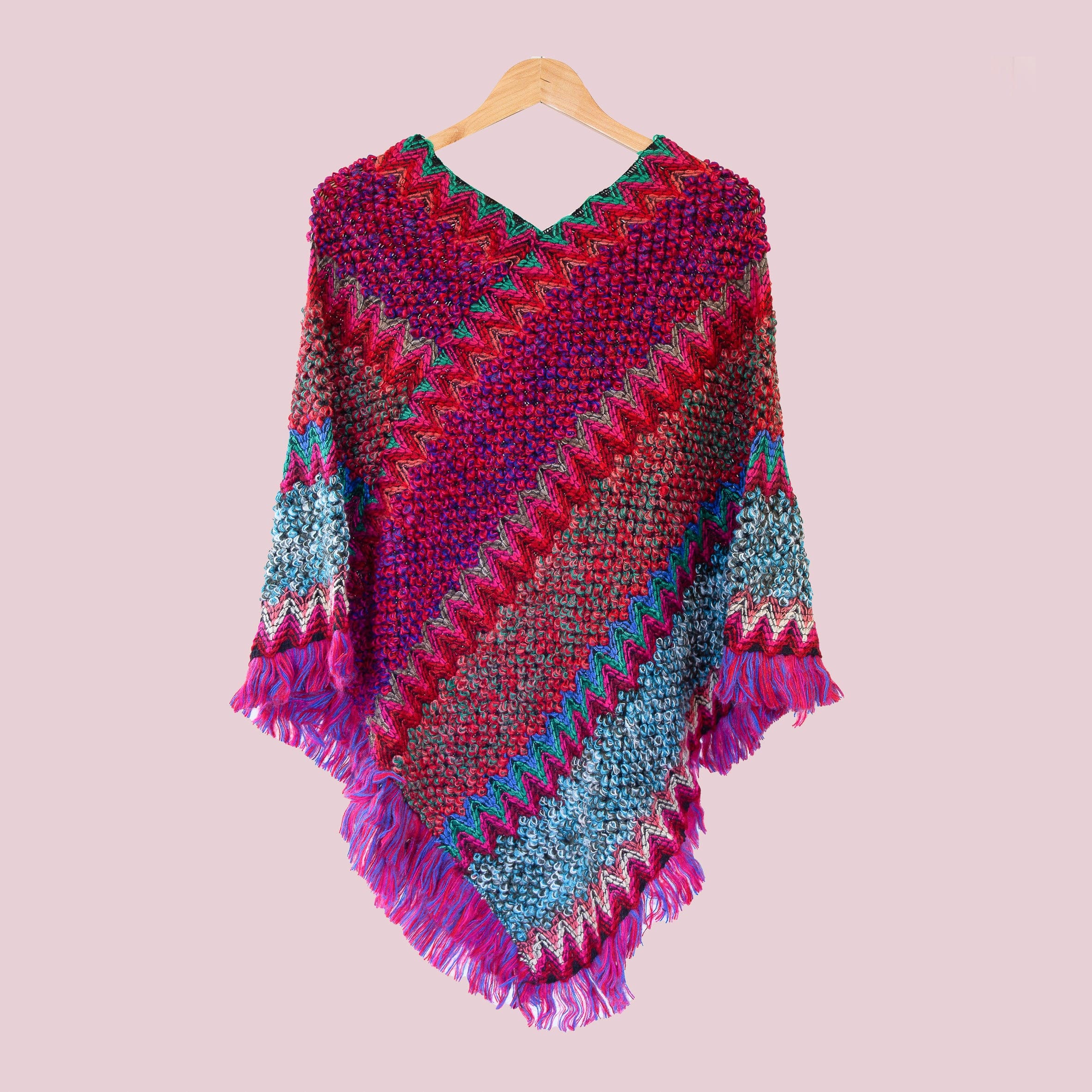 Poncho Odense - Purple - shawl