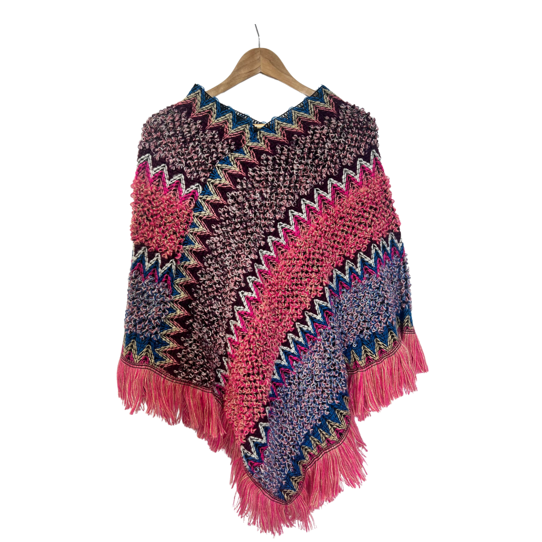 Poncho Olassa - Aubergine - shawl