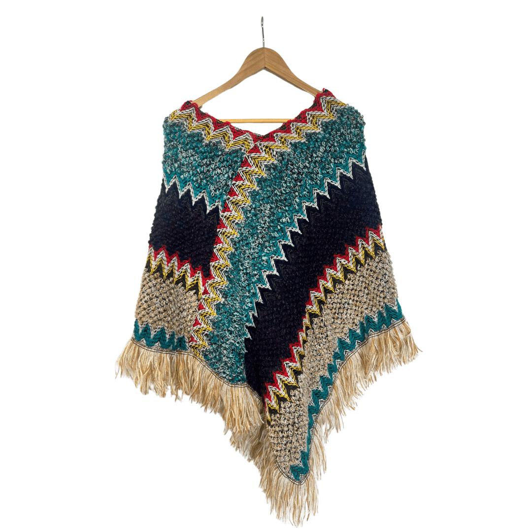 Poncho Olassa - Turquoise - shawl