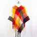 Palmira Poncho - Yellow/Red - shawl
