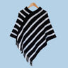 Viborg Poncho - Schwarz - Kopftuch