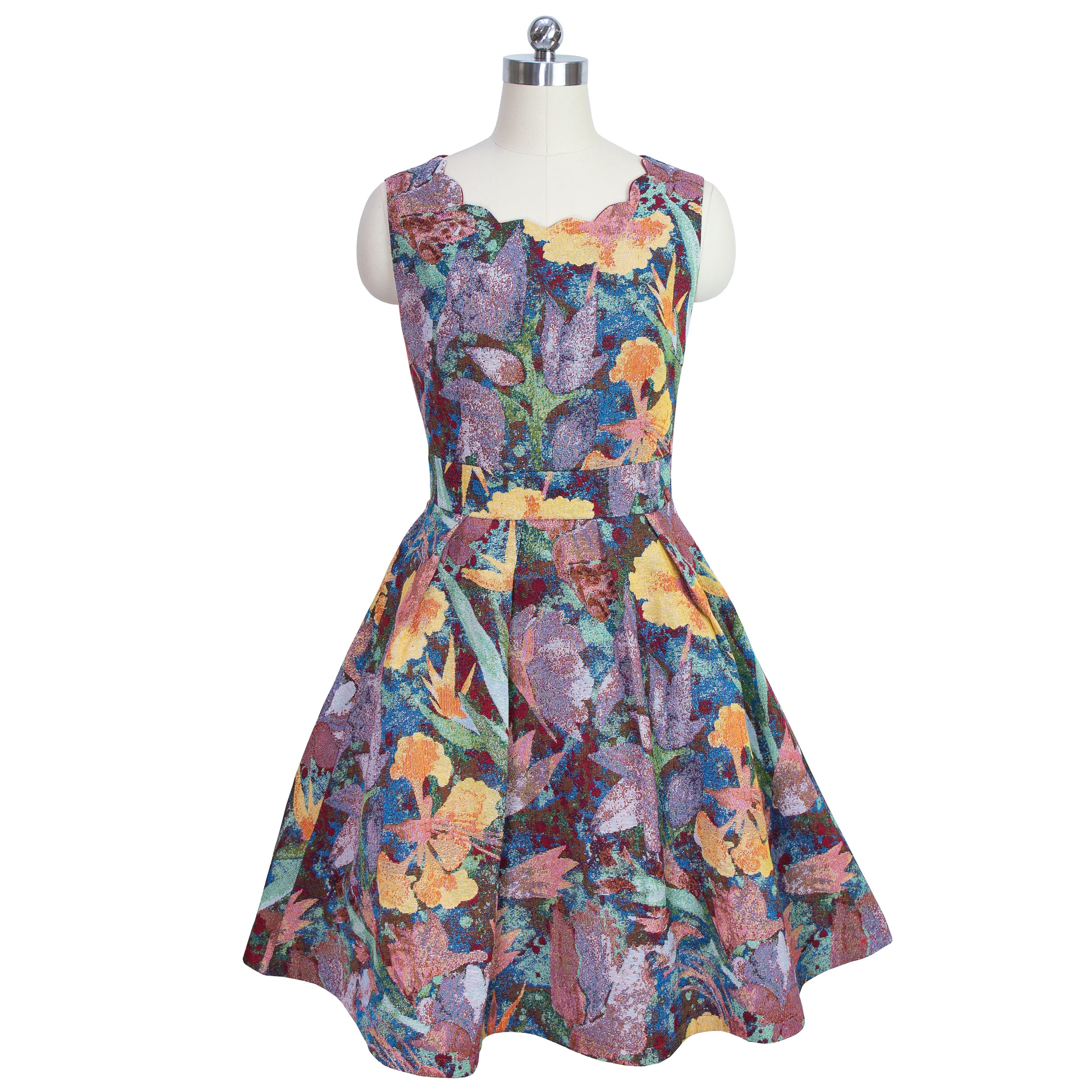 Studio multi fioletowa sukienka Demeter - Sukienki