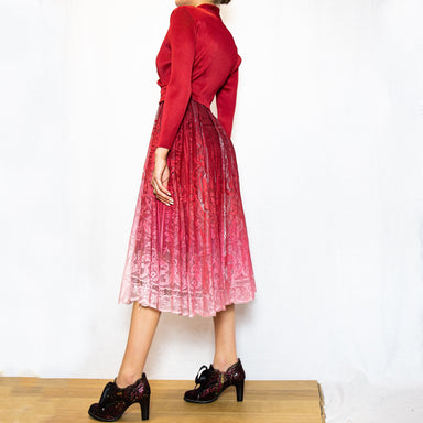Kleid Dundee Rot abgestuft Exklusiv - Kleider