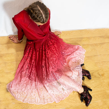 Sukienka Dundee czerwony gradient Exclusive - Sukienki