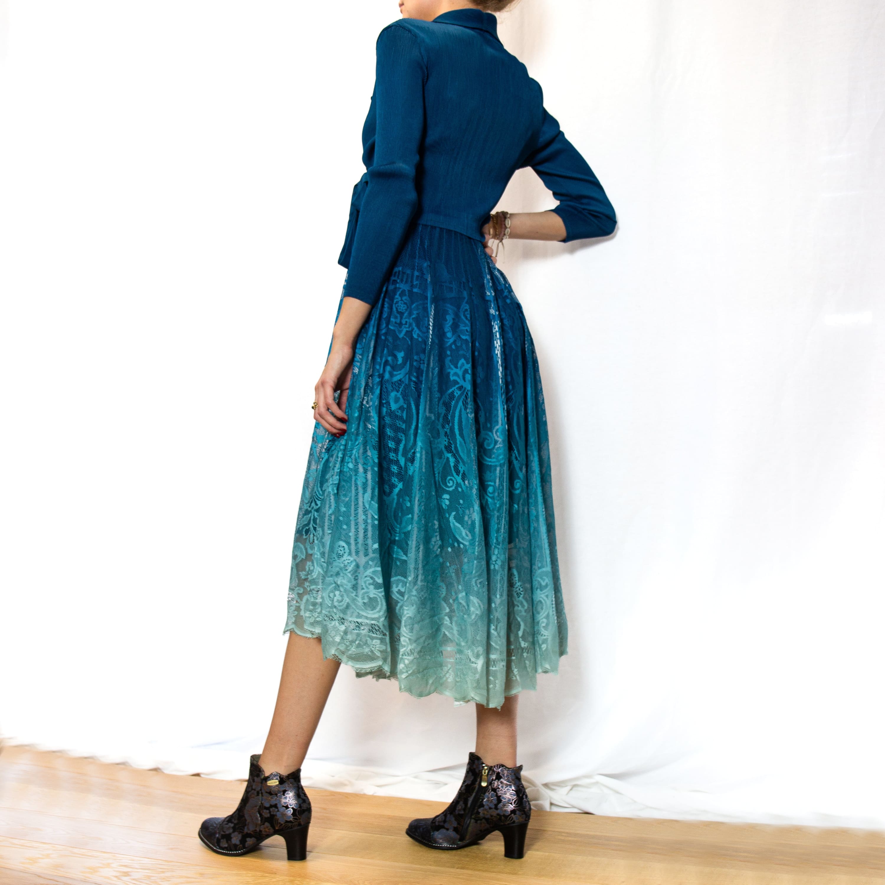 Dundee Turquoise Gradient Dress Exclusive - TU - Sukienki