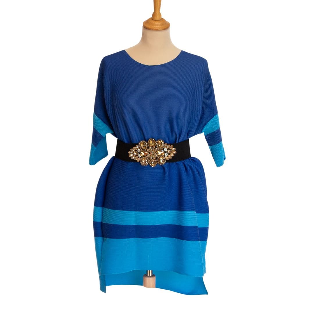 Kleid Mima Exklusiv - Blau - Kleider