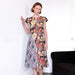 Kleid Ouranos Patchwork Kupfer Studio - Kleider