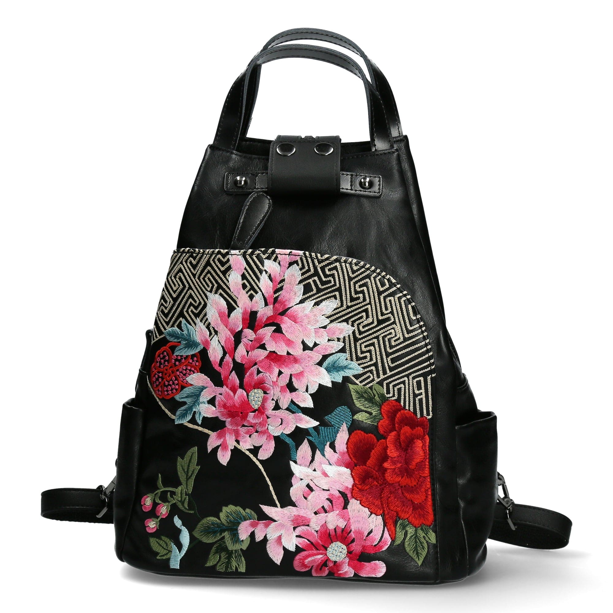 Exclusive Embroidered Backpack - Black - Bag