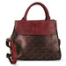 Handväska i läder 4380B - vin - väska
