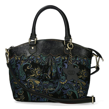 Leather Handbag 4736D - Black - Bag