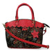 Handväska i läder 4736D - röd - väska