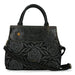 Handväska i läder 4737A - svart - väska