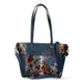 Taschen Handtasche Leder 4739A - Blau - Taschen